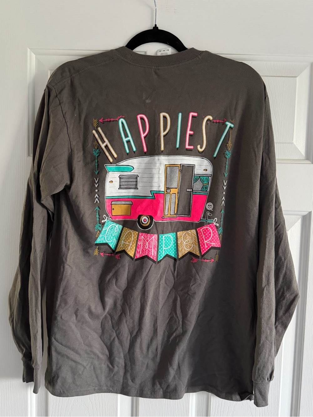 Happiest Camper Graphic Long Sleeve Tee